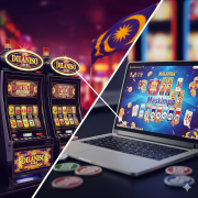 A dynamic image representing the growth of online casino slots and gaming in Malaysia.